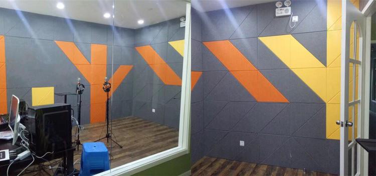 河南駐馬店電臺演播室聚酯纖維吸音板聲學工程