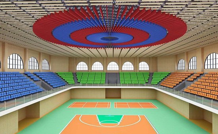 湖北咸寧學(xué)校體育館-1 湖北咸寧學(xué)校體育館-1